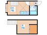 パルハイム友峰 1DKの間取り