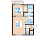 フィオラノセレッソ 1LDKの間取り