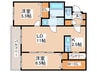 Partire裏参道 2LDKの間取り