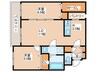 Partire裏参道 2LDKの間取り