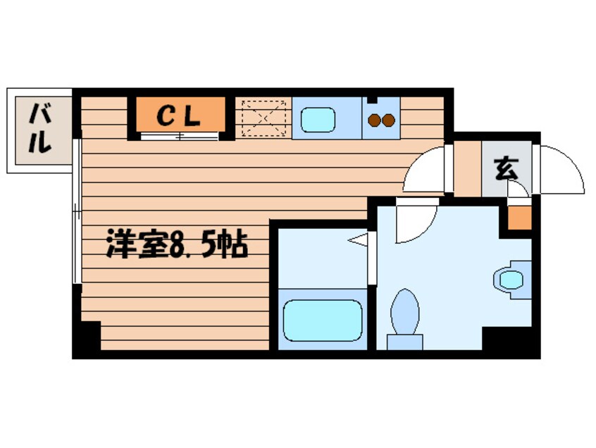 間取図 プライマル札幌北18条