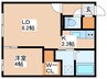 Livease kitamaruyama 1LDKの間取り