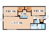 Livease kitamaruyama 2LDKの間取り