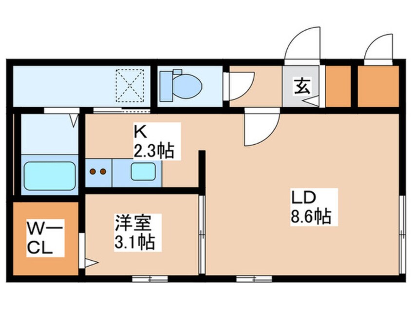 間取図 Livease kitamaruyama