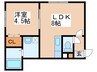 マイフラット南５条 1LDKの間取り