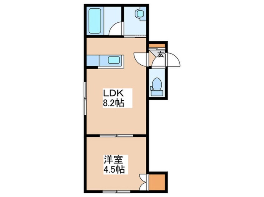 間取図 ロイネット月寒東