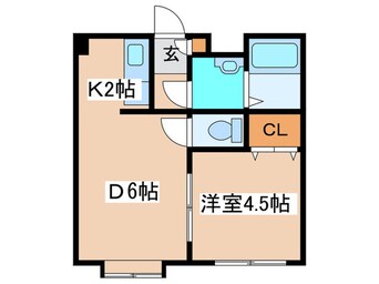 間取図 フラッツ中島公園