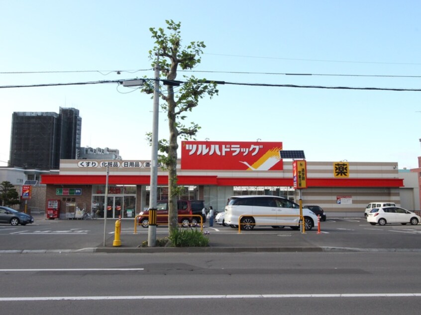 ツルハドラッグ平岸店(ドラッグストア)まで500m フェリ－ス豊平