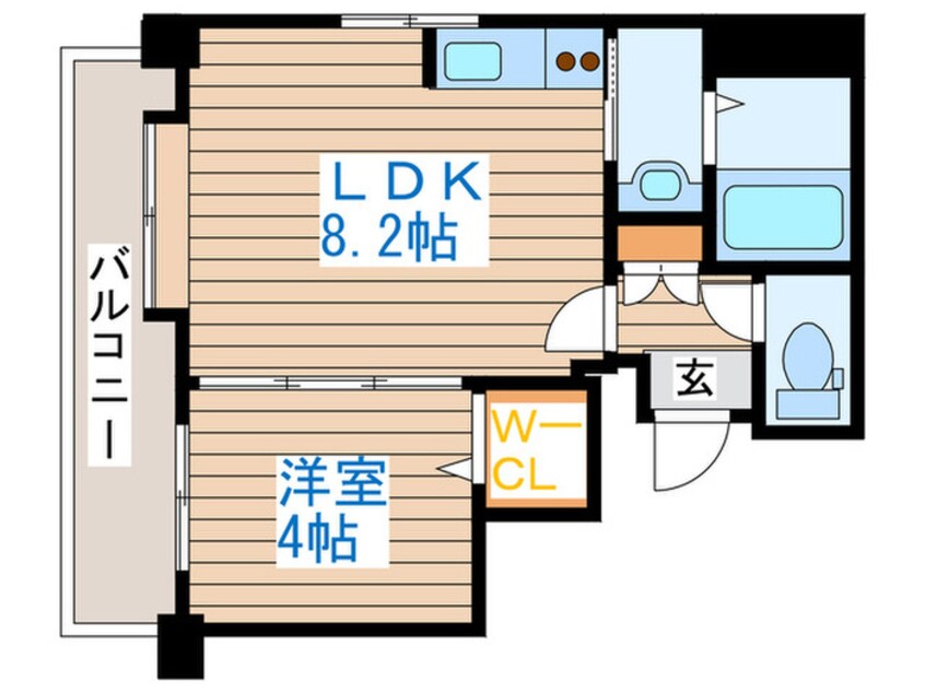 間取図 クラッセ琴似ステ－ション