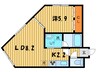Ｂ・Ｂ美園 1LDKの間取り