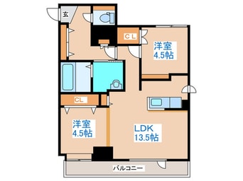 間取図 ピュア東彩館Ⅱ
