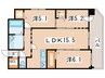 メゾン・クー・ドゥ・クールⅦ 3LDKの間取り