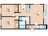 グランメールVilla9.16 2LDKの間取り