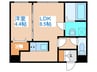 CLIMB　36 1LDKの間取り