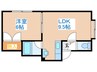 ウィーンの森八番館 1LDKの間取り