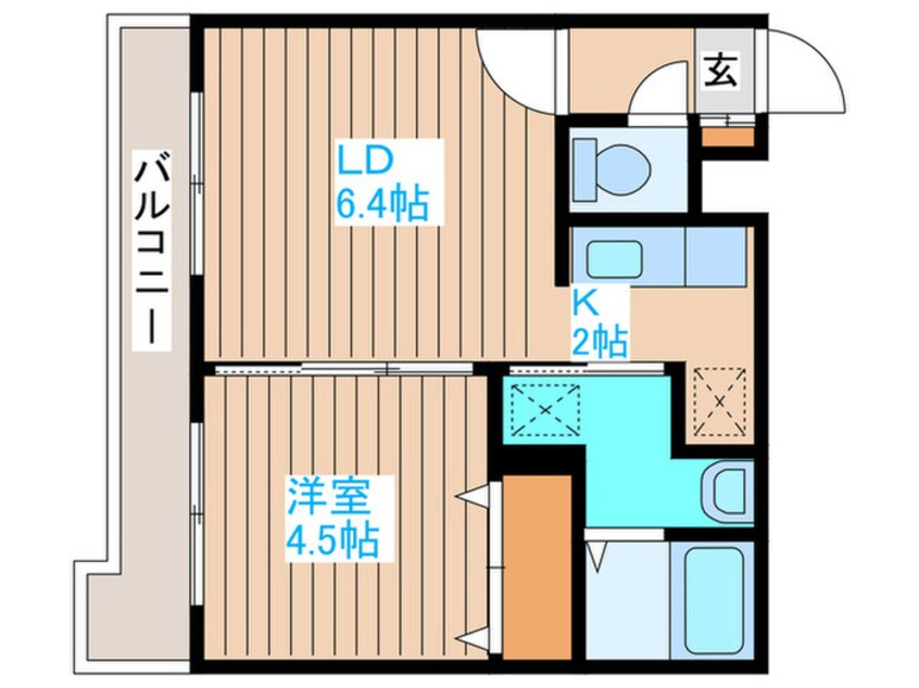 間取図 ハ－ミテ－ジ南郷通