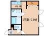セジュール美園 1Kの間取り