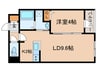 アルファスクエア福住2条 1LDKの間取り