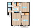 グレ－スパ－ク厚別北Ｅ棟の間取図