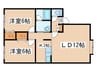 ライラックガーデンⅡ 2LDKの間取り