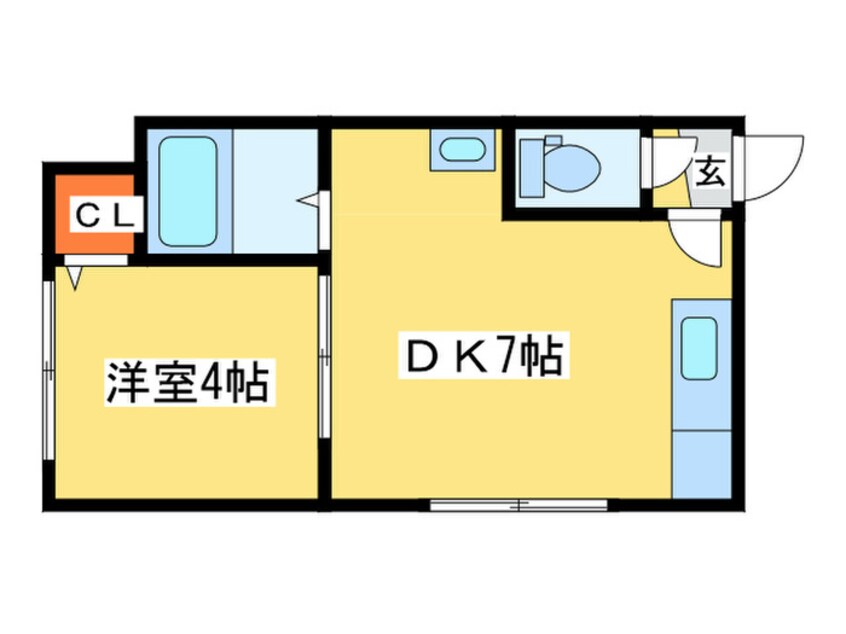 間取図 エア フォルグ北大Ⅰ