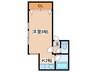 クレセア南１０条 1Kの間取り