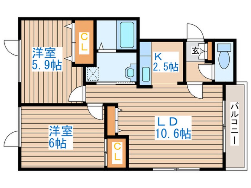 間取図 ルミナスヒルズ