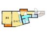 コ－トロティ大通 1DKの間取り