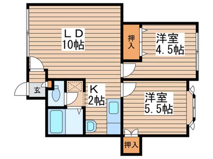 間取図 ＳＫコーポ第３