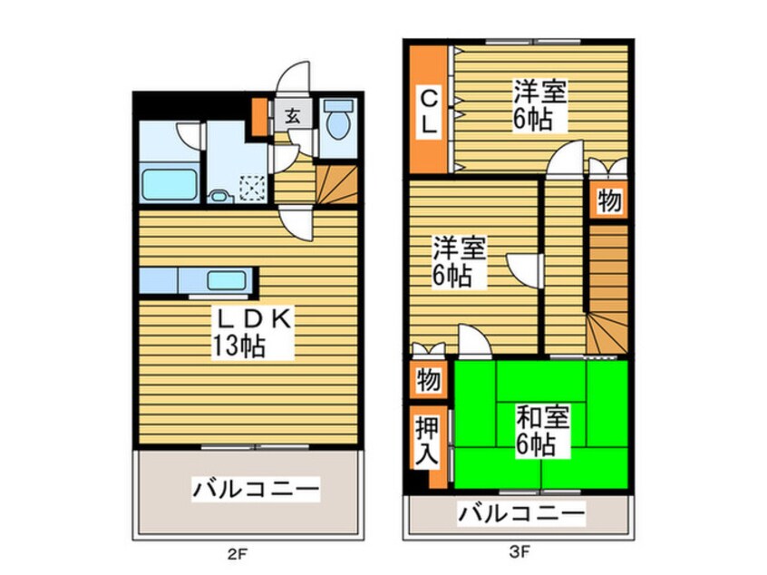 間取図 沼田ﾋﾞﾙ