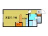 サザンシティ弐番館 1Kの間取り