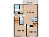 アシルル新川 2LDKの間取り
