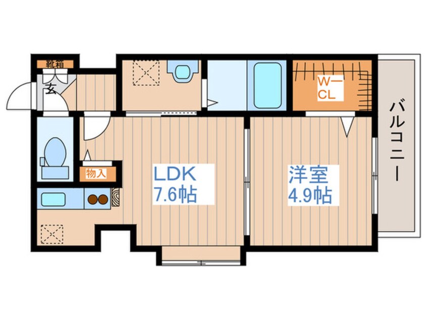 間取図 パサ－ジュ南平岸