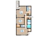 RESIDENCE SHINMEI HONGOU WEST 2LDKの間取り