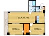 ＨＩＬＬＴＯＰ　ＴＯＷＥＲ 2LDKの間取り