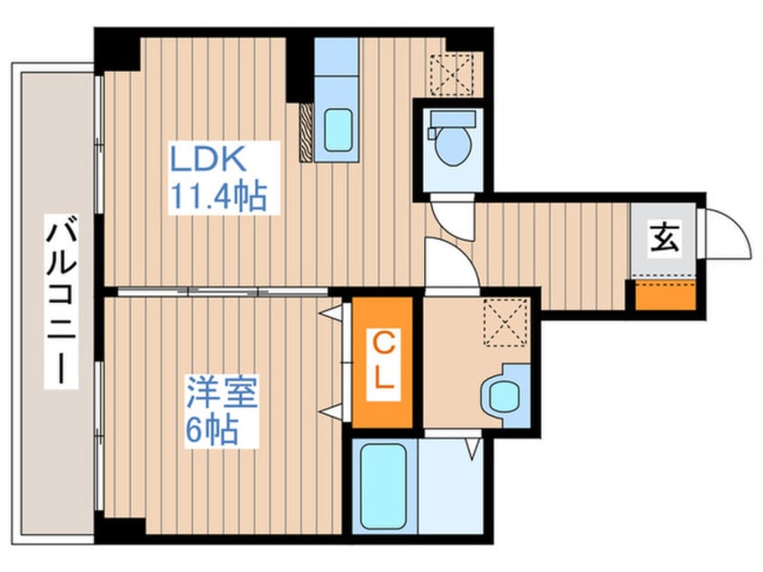 間取図 ＨＩＬＬＴＯＰ　ＴＯＷＥＲ