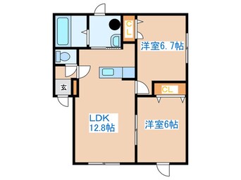 間取図 ソレアード二十四軒