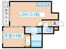 Kabaya Garden SAPPORO 1LDKの間取り