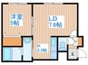 レジデンス大通公園 1LDKの間取り