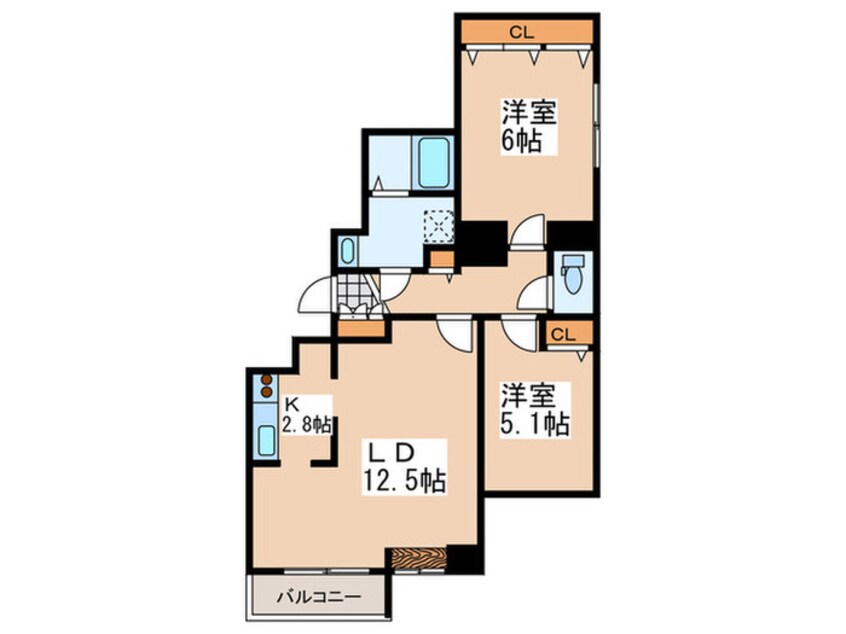 間取図 じょうてつドエル福住