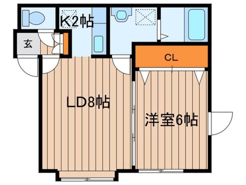 間取図 クラ－ジュ福住Ⅱ