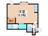 ルミエールヴェル 1Rの間取り