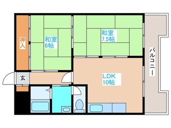 間取図 東札幌ハイツ（302）