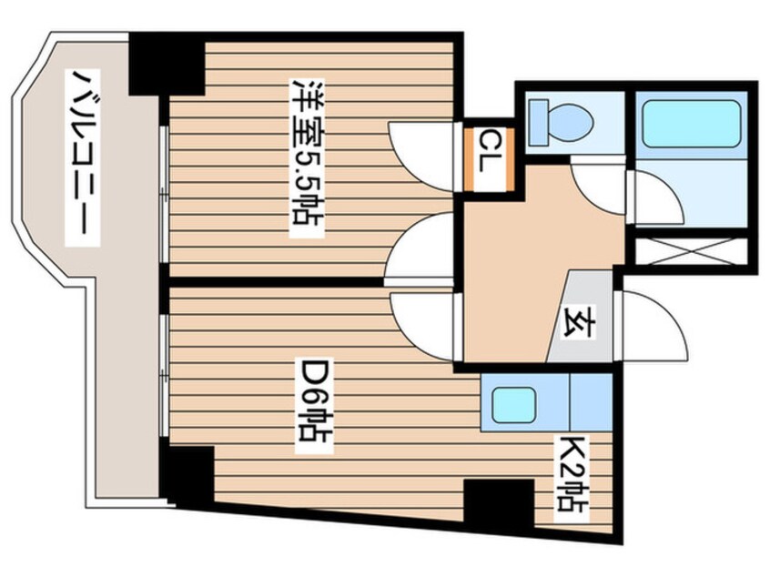 間取図 南１西１８丁目ビル