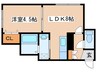 ファクタ－愛Ⅱ 1LDKの間取り