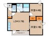 アマンダヒルズ 2LDKの間取り