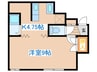 ベルエアー本通Ⅱ 1Kの間取り