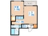 S-RESIDENCE西町 1LDKの間取り