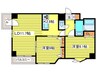 エステラ北７条館 2LDKの間取り