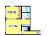 ステ－ジノア北円山 1DKの間取り